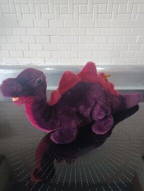 Steiff Cosy Dino Plush Purple Dinosaur Toy Stuffie Collectible Rare 5426/33